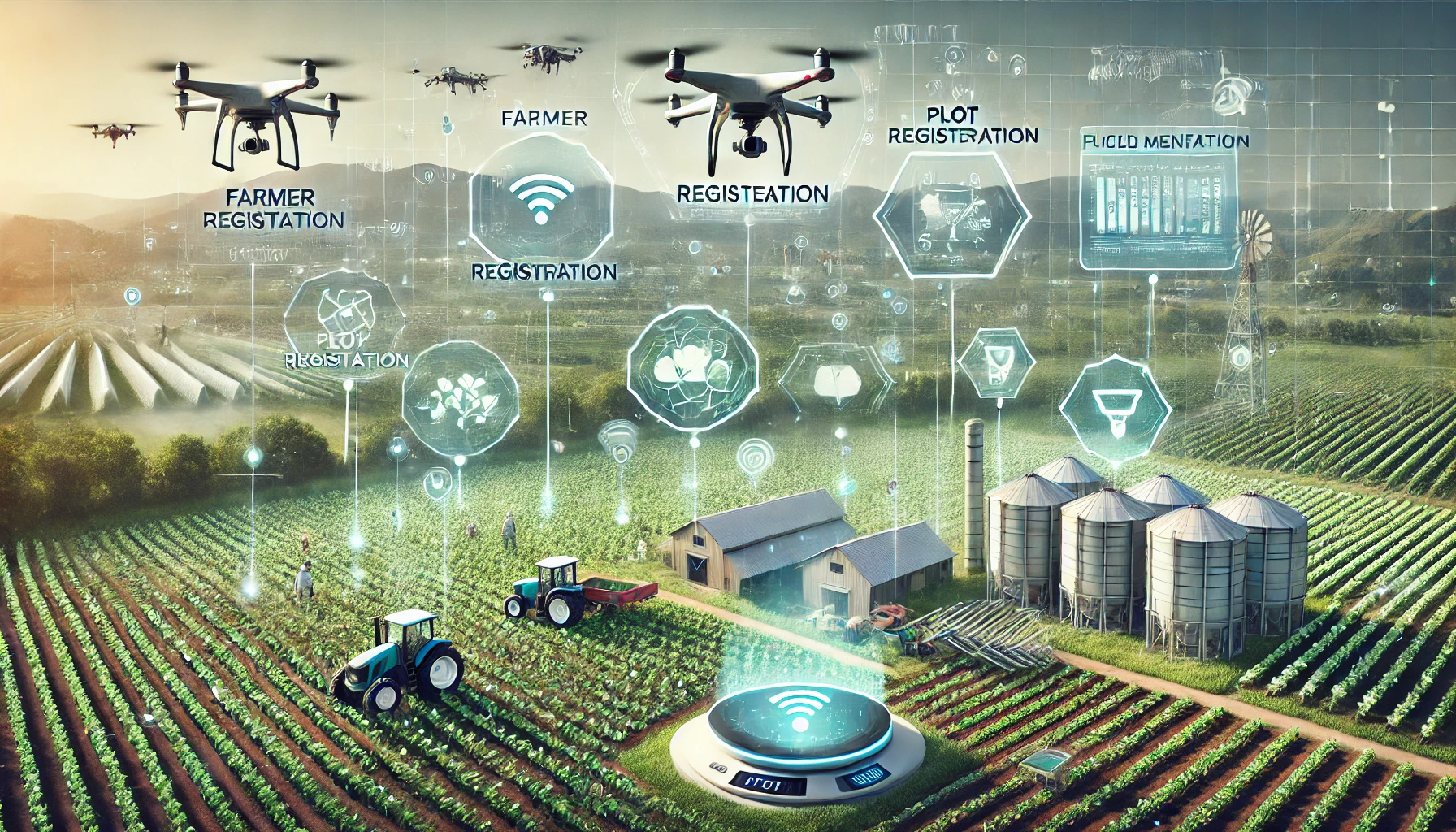 Digitizing Agriculture: Enhancing Farm Efficiency with Smart Registration, Monitoring, and Automation